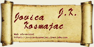 Jovica Kosmajac vizit kartica